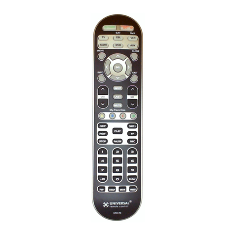 Universal Remote URC-R6 User manual Universal Remote URC-R6 User manual