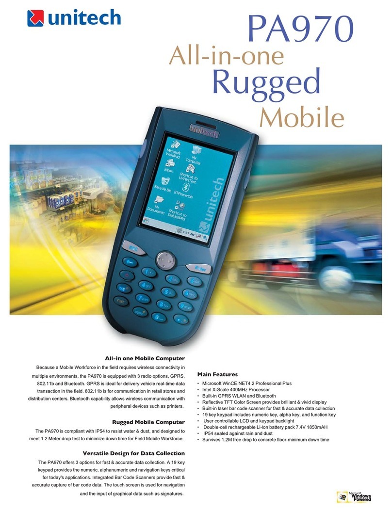 Unitech PA970 User manual Unitech PA970 User manual