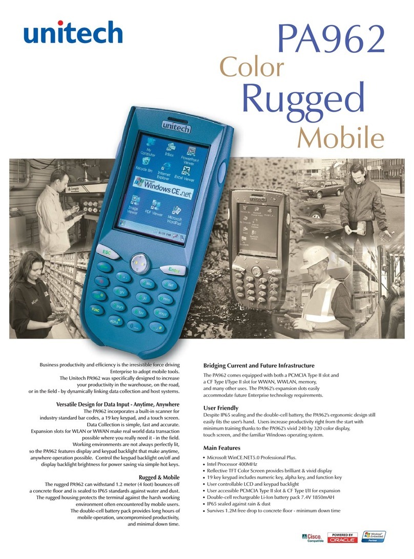 Unitech PA962 User manual