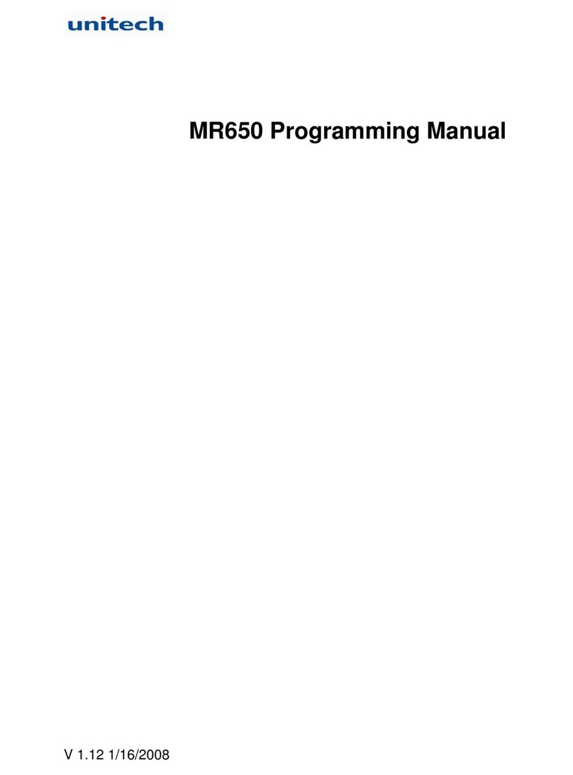 Unitech MR650 Owner's manual