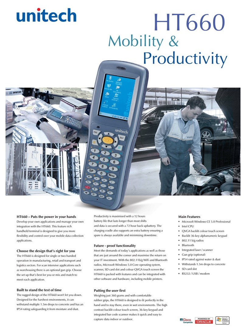 Unitech HT660 Wireless edition User manual