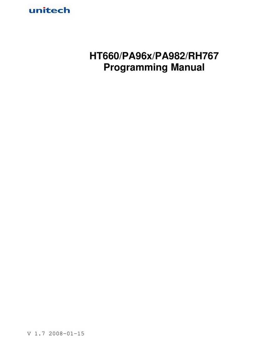 Unitech HT660 Wireless edition Owner's manual
