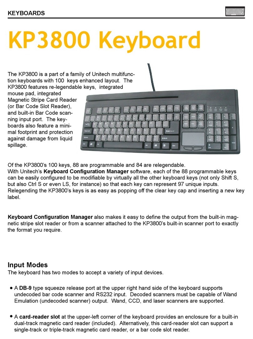 Unitech KP3800 User manual