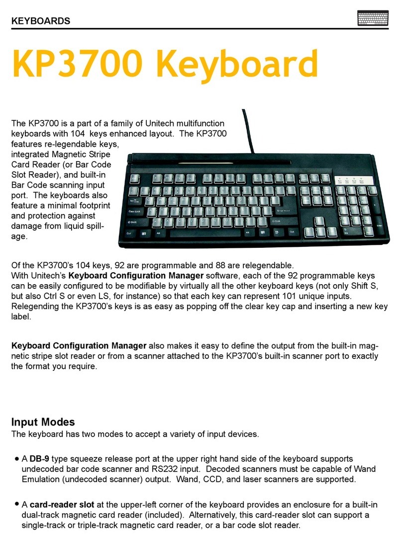 Unitech KP3700 User manual