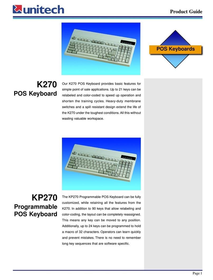 Unitech K270 User manual