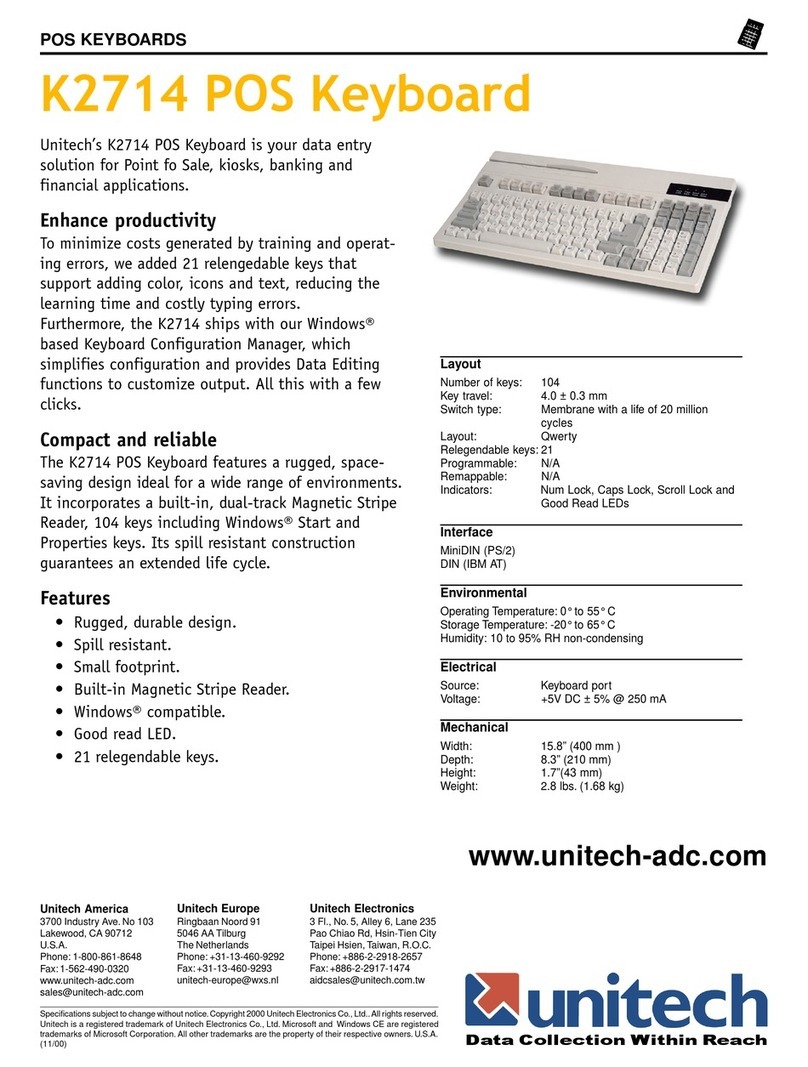 Unitech K2714 User manual