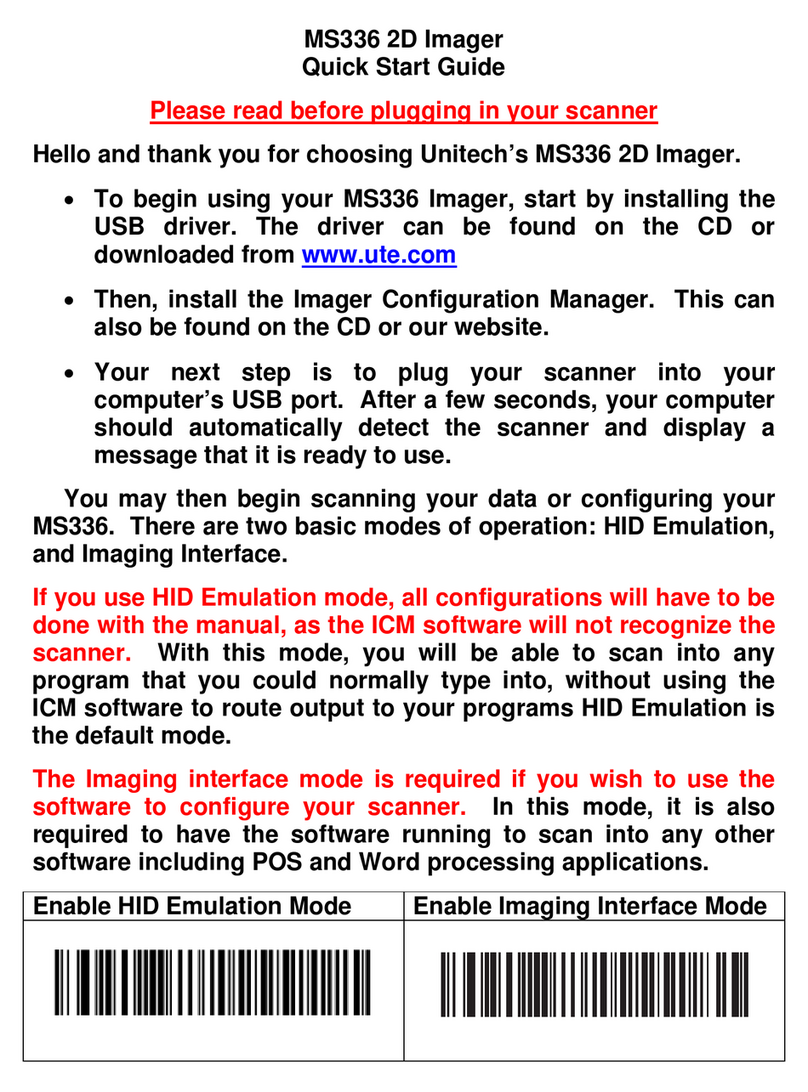 Unitech MS336 User manual