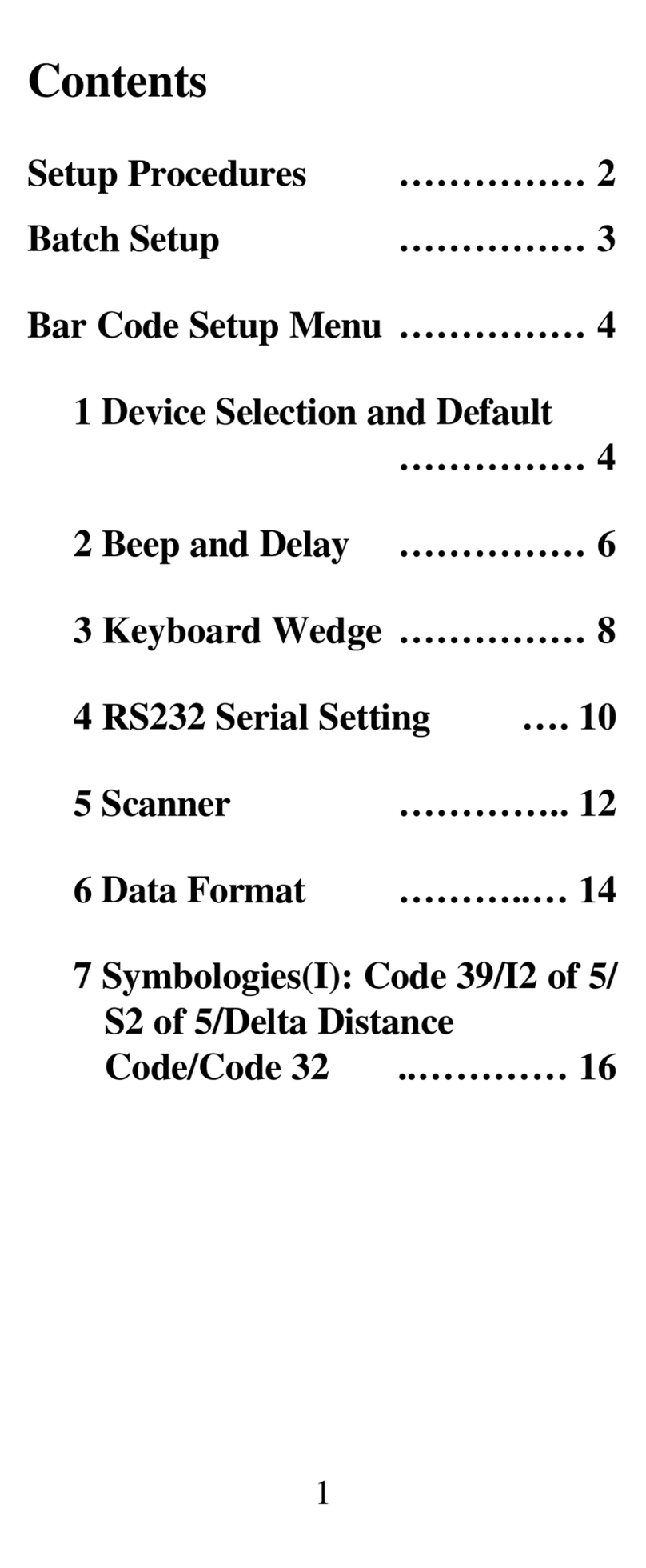 Unitech MS120 User manual