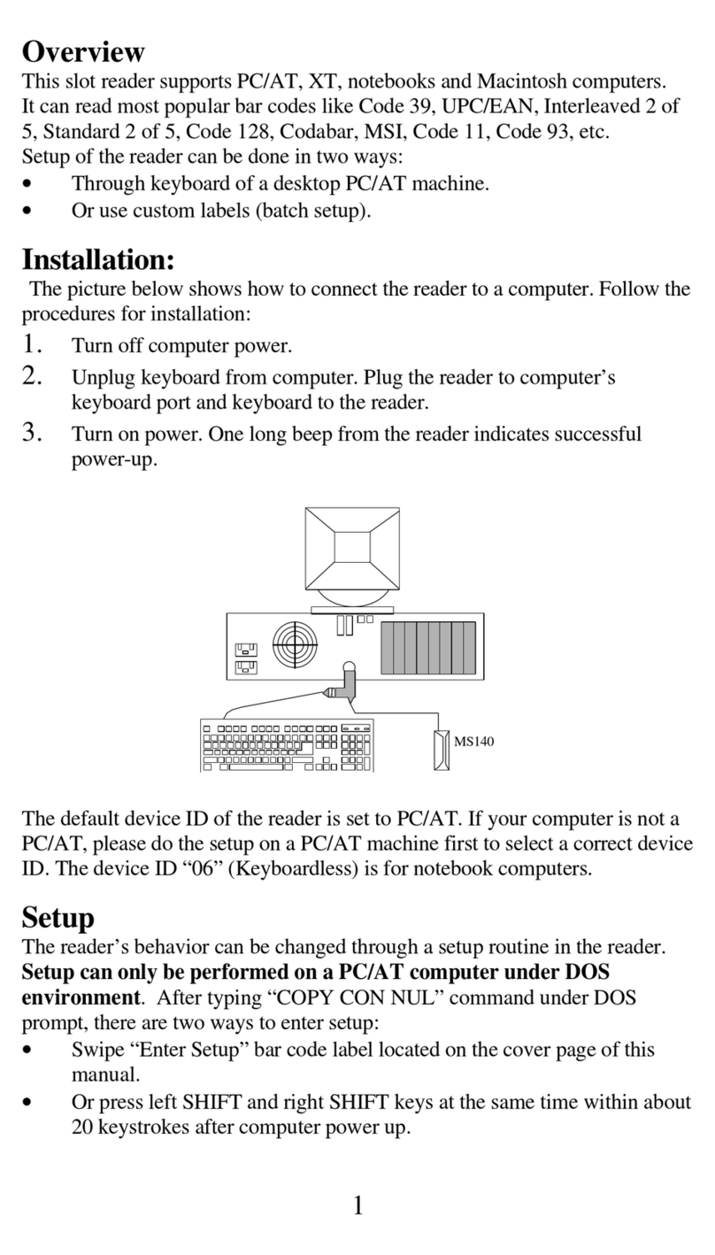 Unitech MS140 User manual