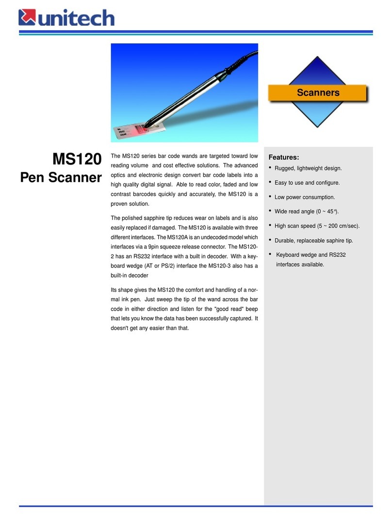 Unitech MS120 User manual