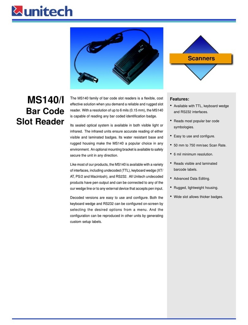 Unitech MS140 User manual
