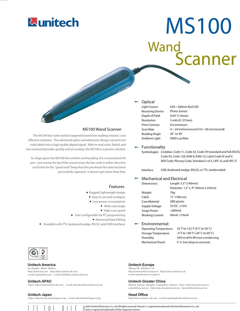 Unitech MS100 User manual