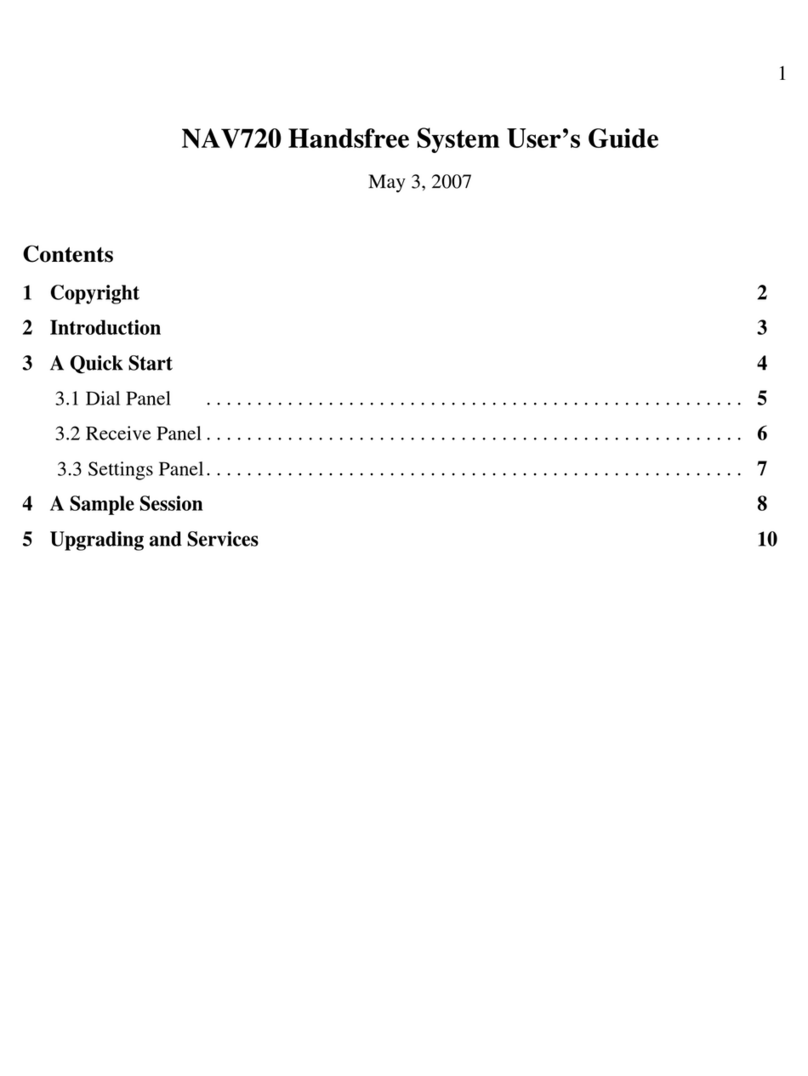 V7 NAV720 User manual