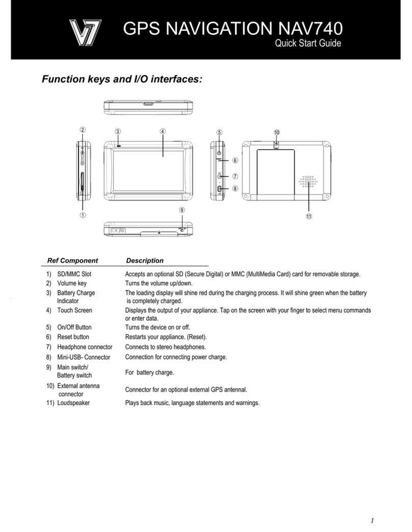 V7 NAV740 User manual
