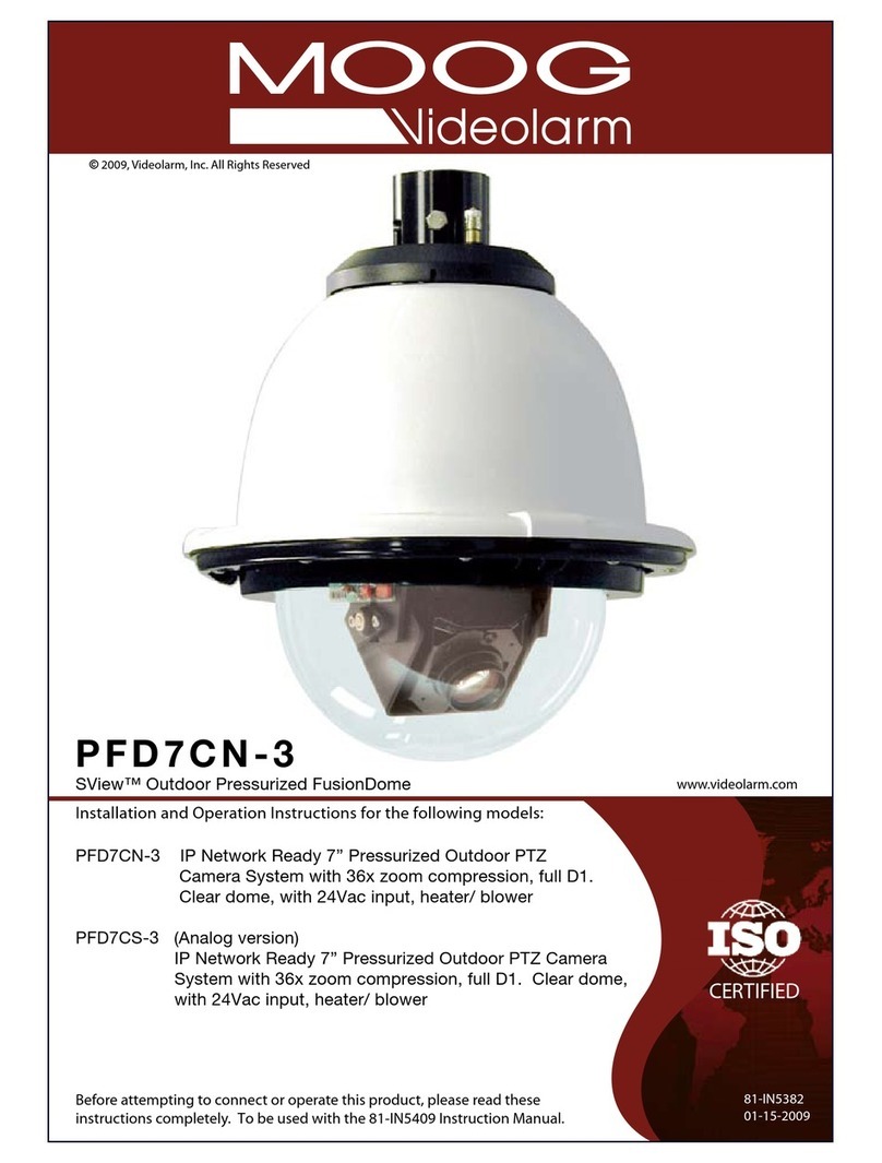 Moog Videolarm PFD7CN-3 User manual