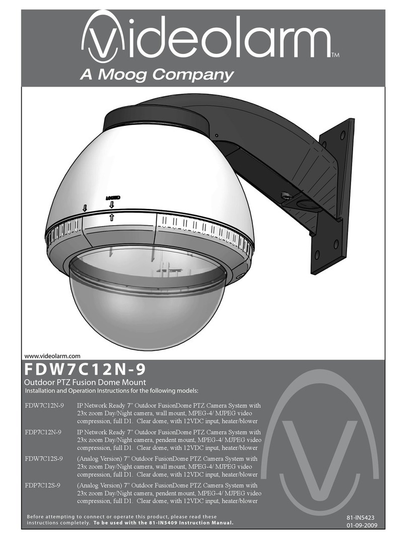Moog Videolarm SView FDP7C12S-9 User manual
