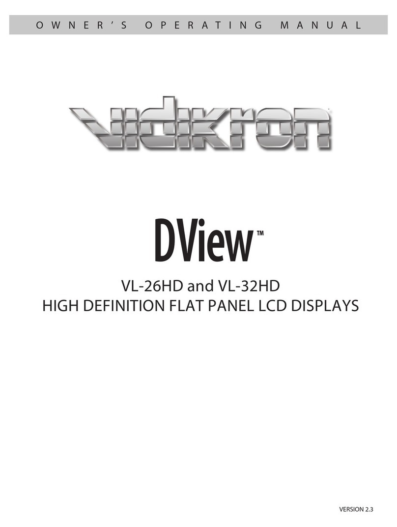 Vidikron DView VL-26HD User manual Vidikron DView VL-26HD User manual