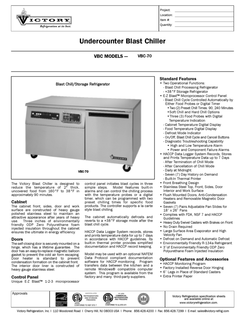 Victory VBC-70 Specifications