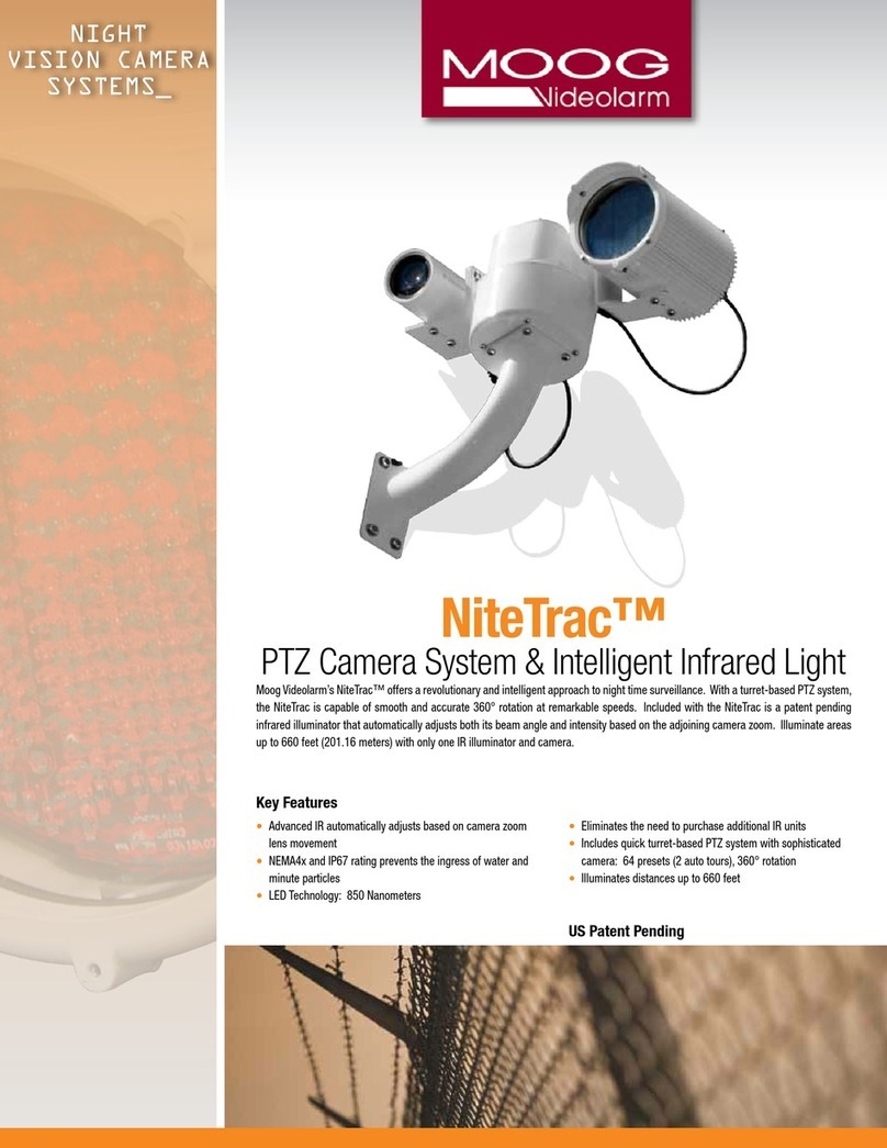 Moog Videolarm NTK-SD-3 Specifications