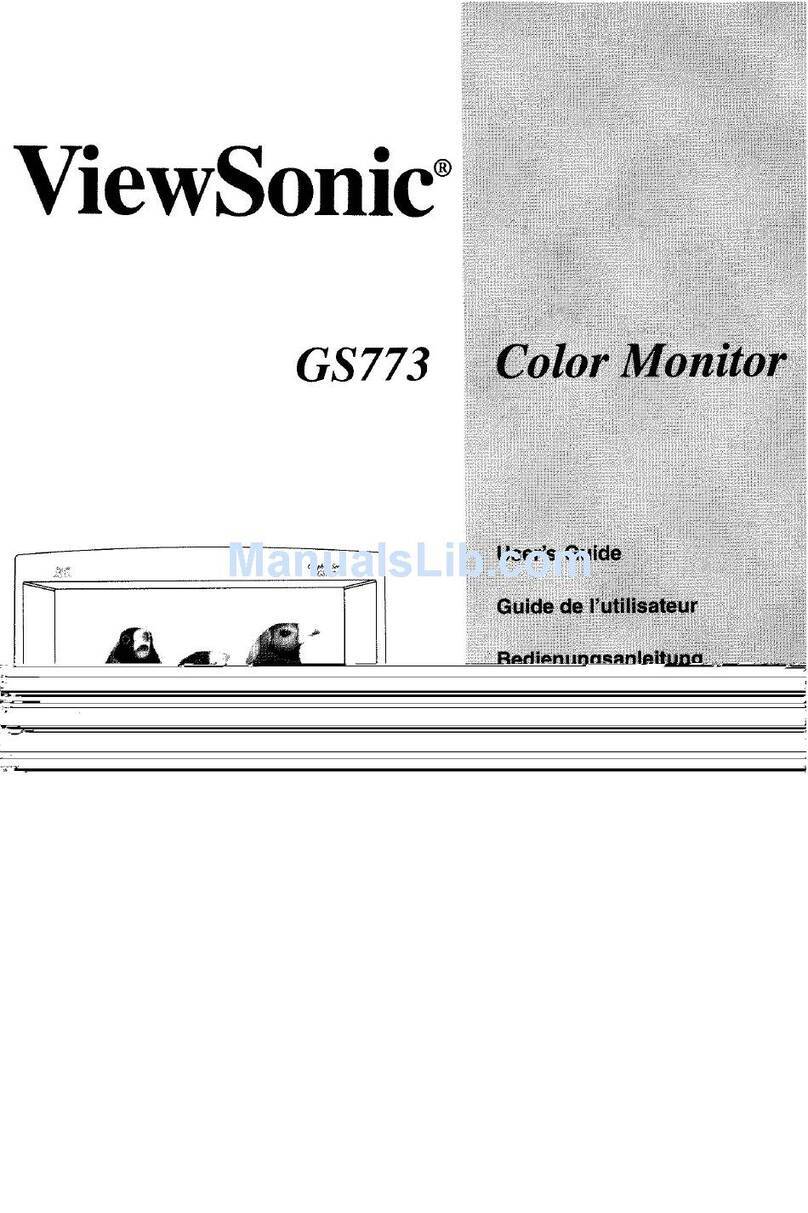 ViewSonic GS773 User manual