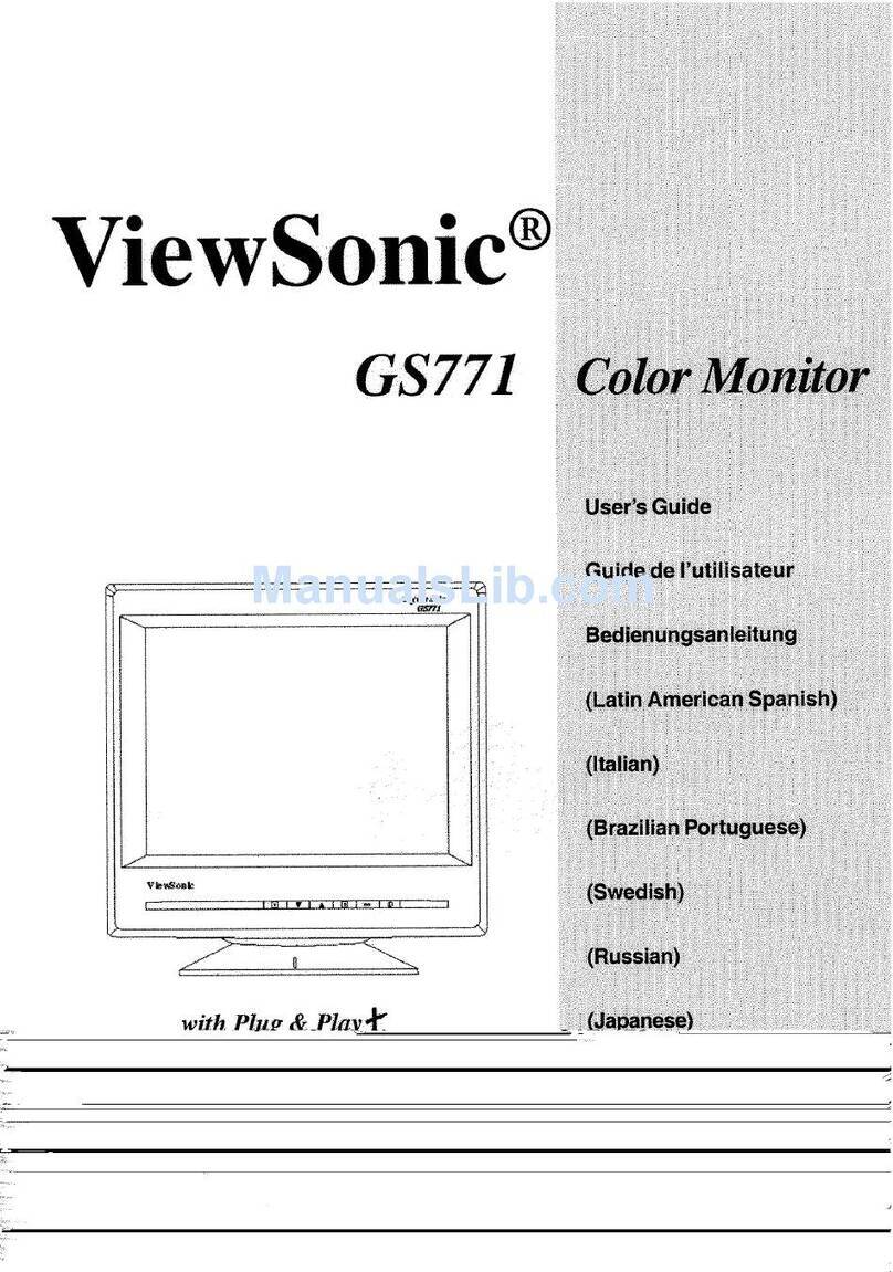 ViewSonic GS771 User manual