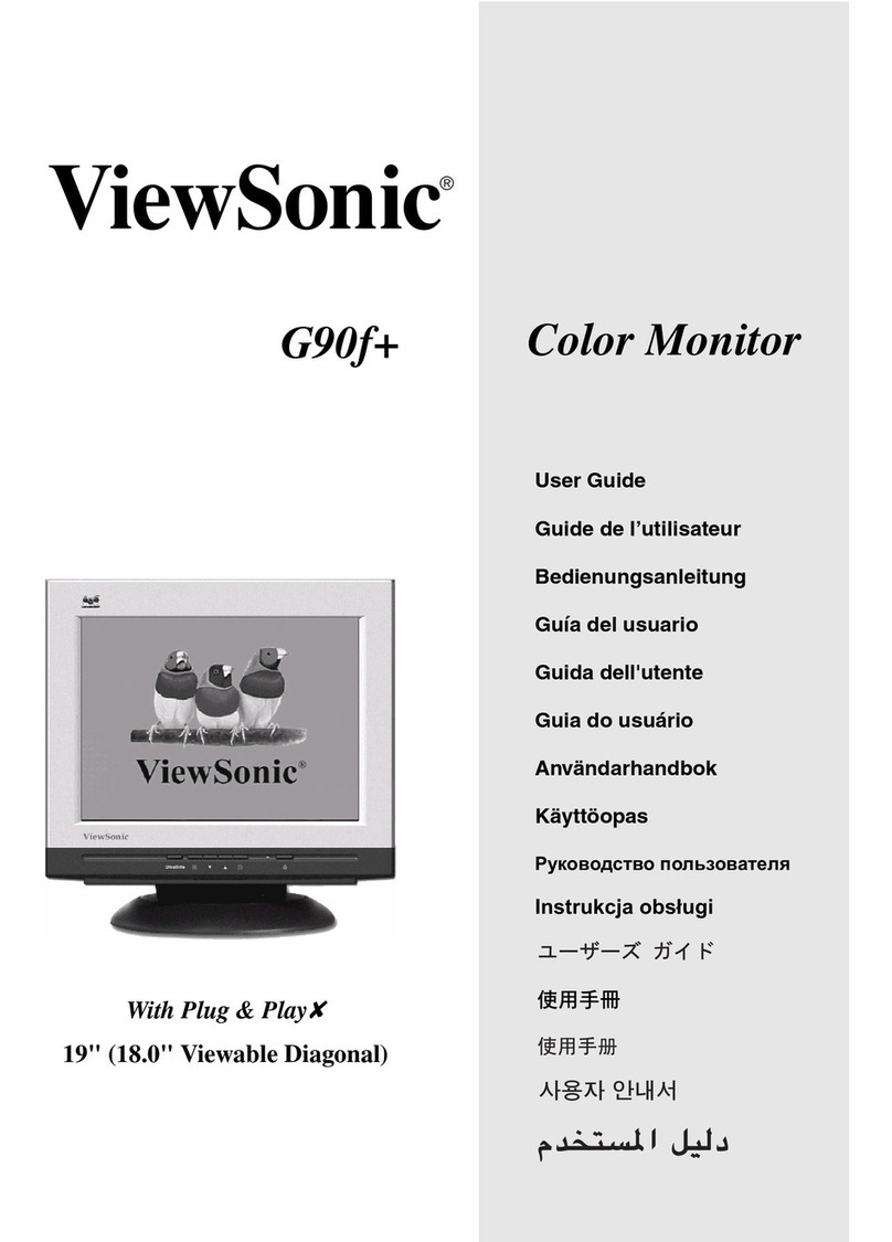 ViewSonic G90FB User manual