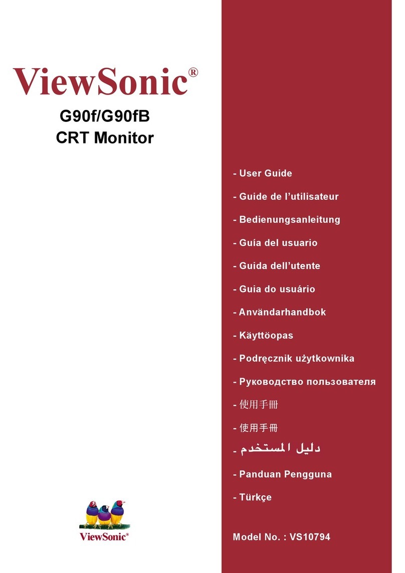 ViewSonic G90f User manual