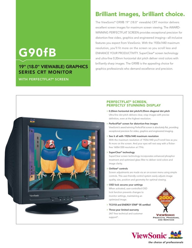 ViewSonic G90FB User manual