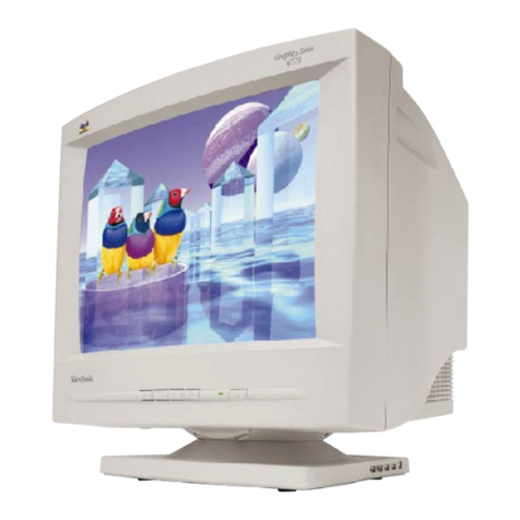ViewSonic G773 - 17" CRT Display User manual