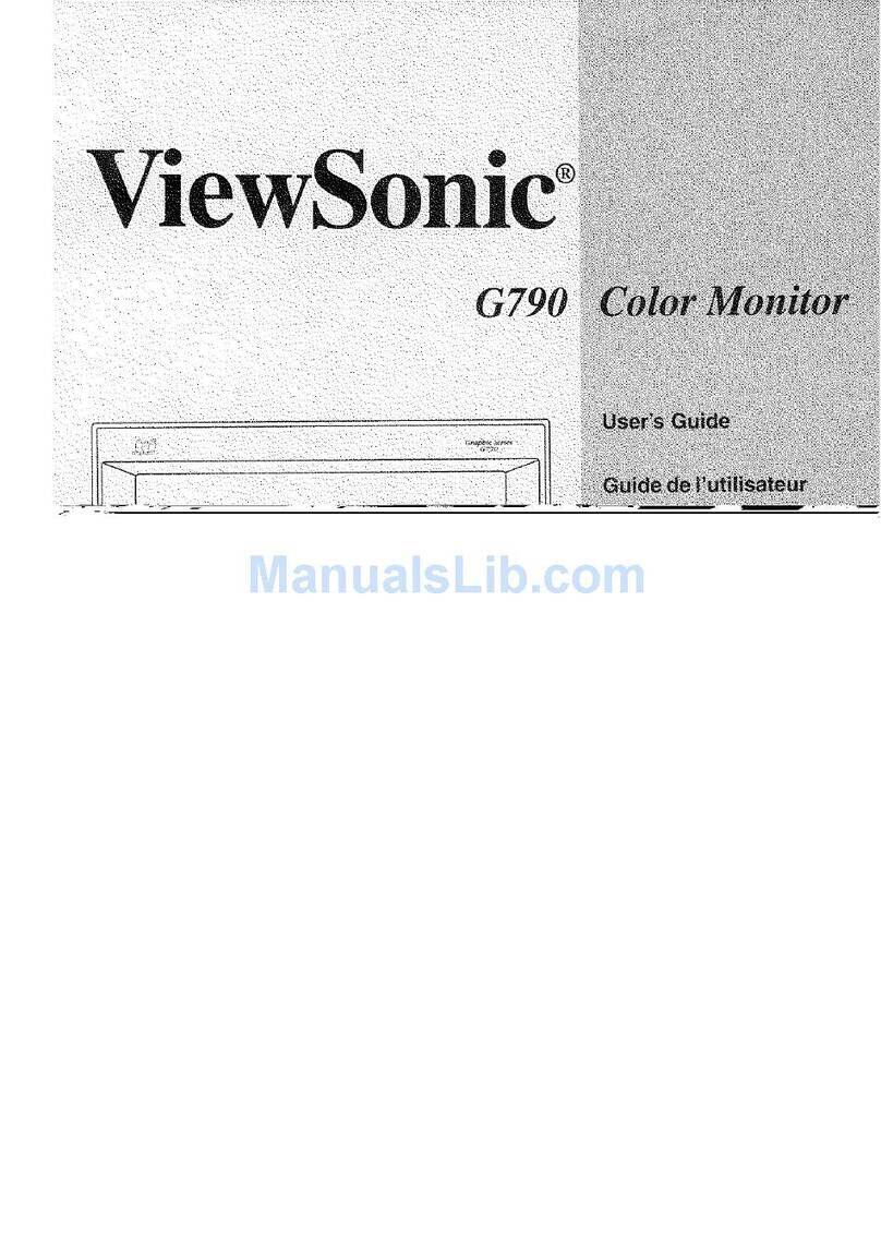 ViewSonic G790 User manual