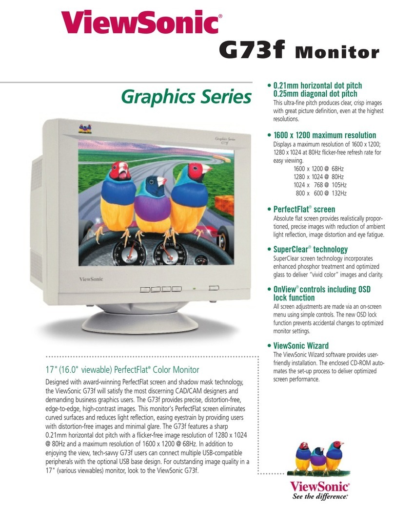 ViewSonic G73F User manual