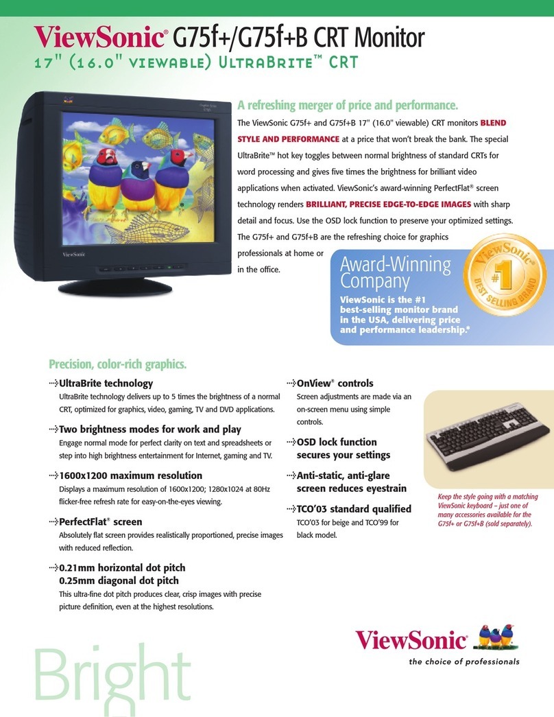 ViewSonic G75f+ User manual