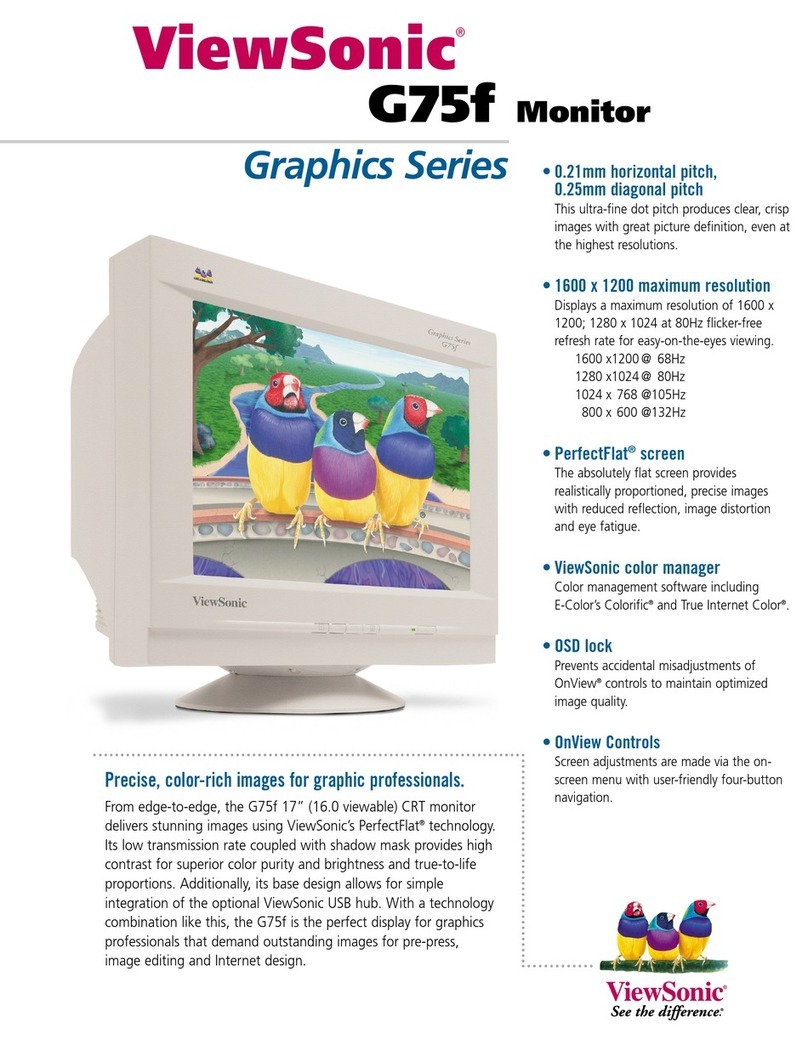 ViewSonic G75f User manual