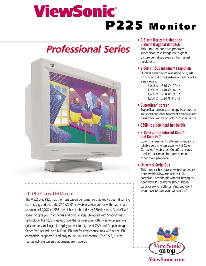 ViewSonic P225 User manual