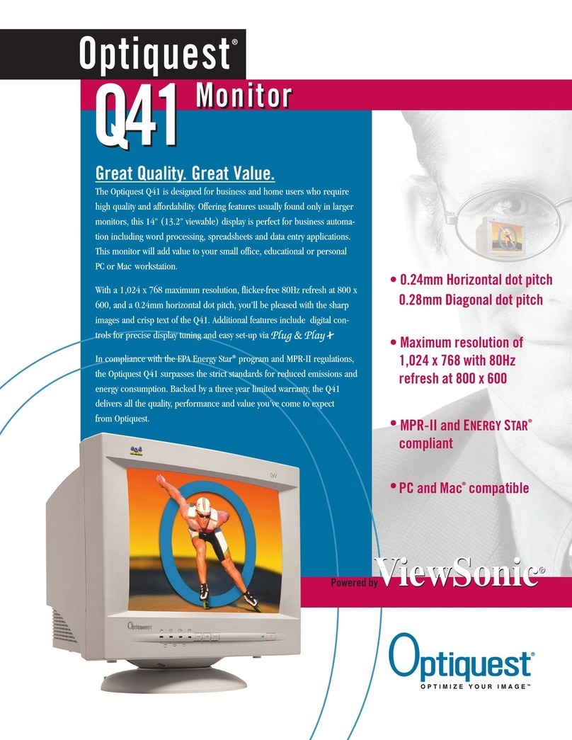 ViewSonic Optiquest Q41 User manual