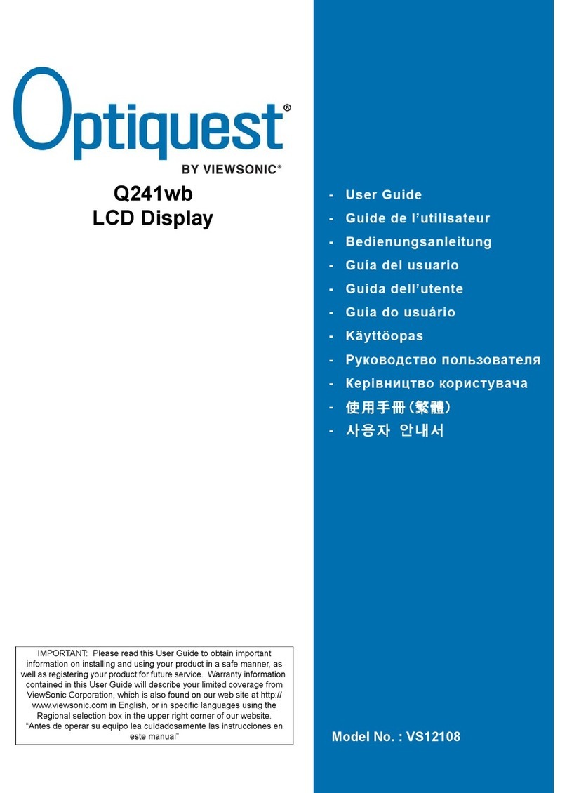 ViewSonic Q241WB - Optiquest - 24" LCD Monitor user guide
