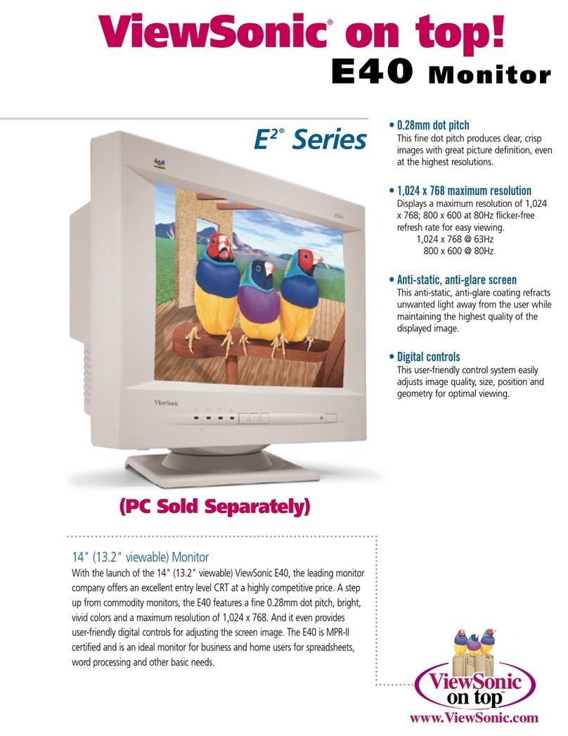 ViewSonic E40 User manual