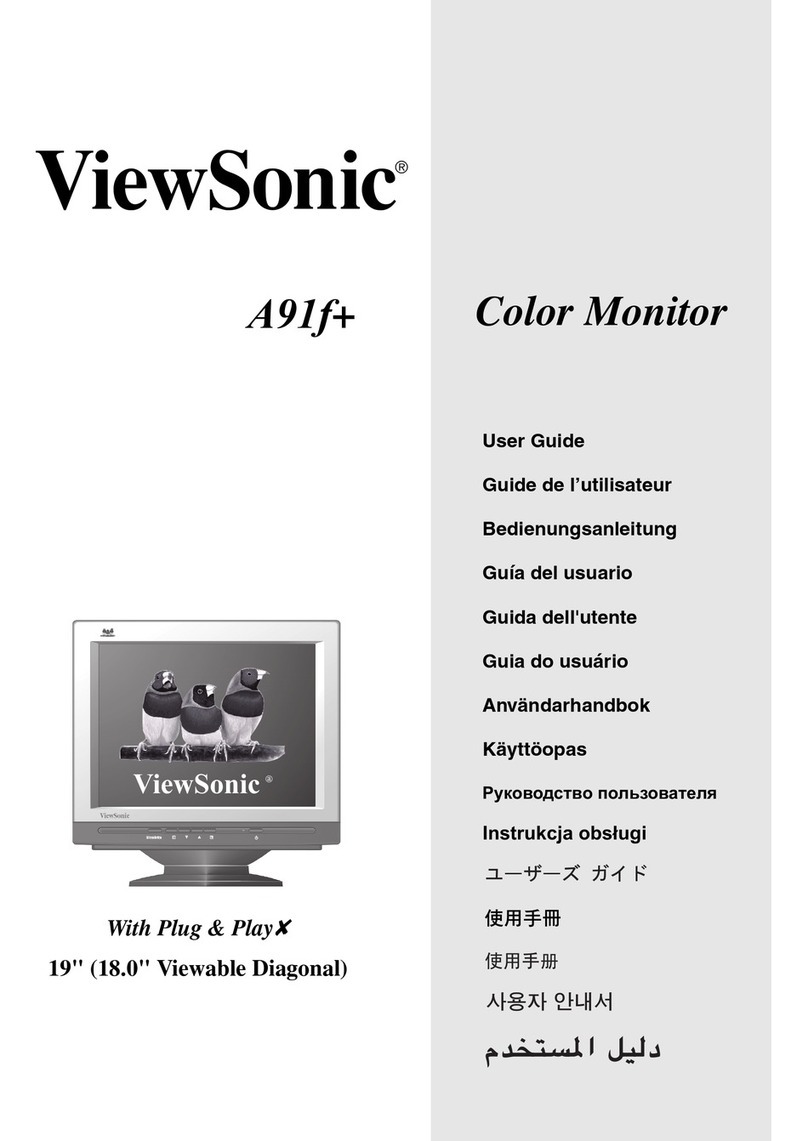 ViewSonic A91f - 19" CRT Monitor User manual