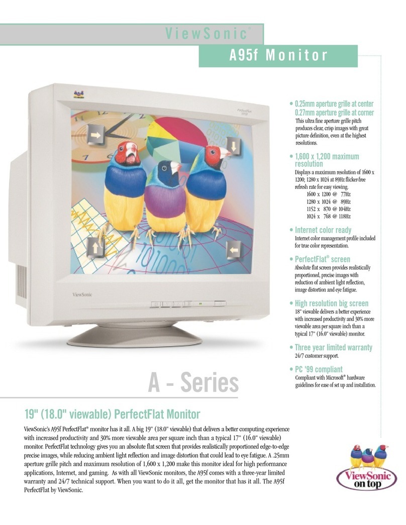 ViewSonic PerfectFlat A95F User manual