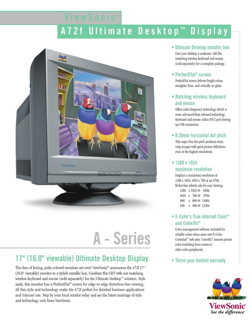 ViewSonic A72f User manual ViewSonic A72f User manual