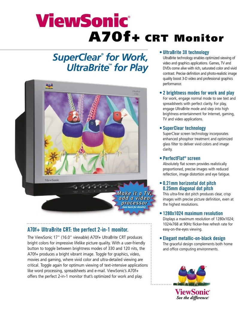 ViewSonic UltraBrite A70f+ User manual ViewSonic UltraBrite A70f+ User manual
