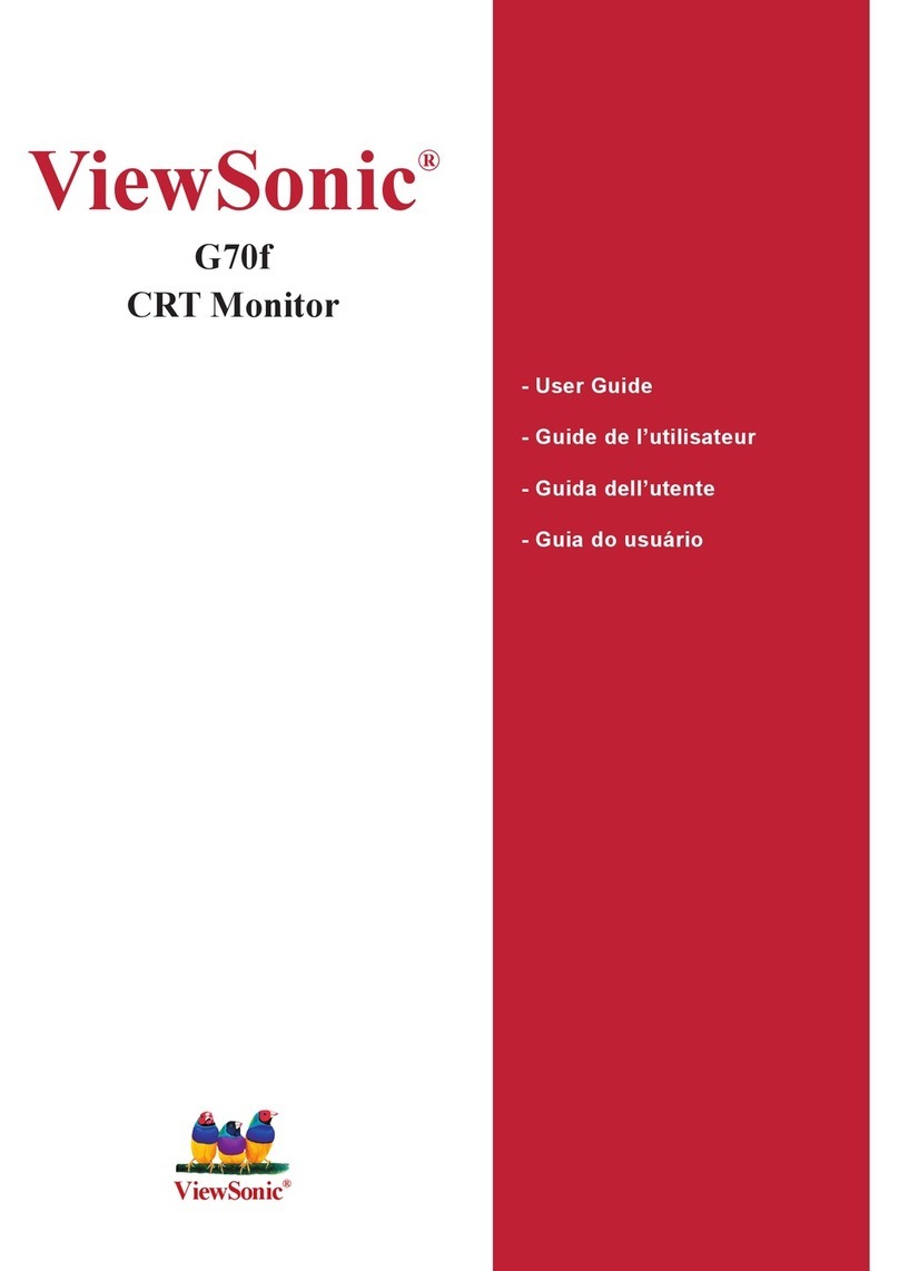 ViewSonic G70F - 17" CRT Display User manual