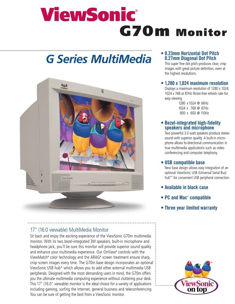 ViewSonic G70mb User manual