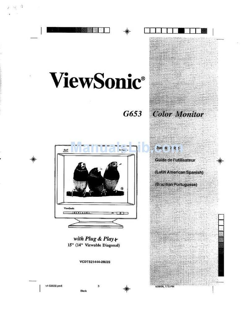 ViewSonic G653 User manual