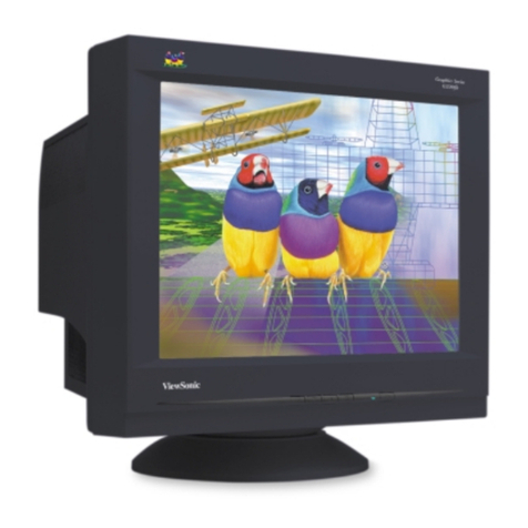 ViewSonic G220F - 21" CRT Display User manual
