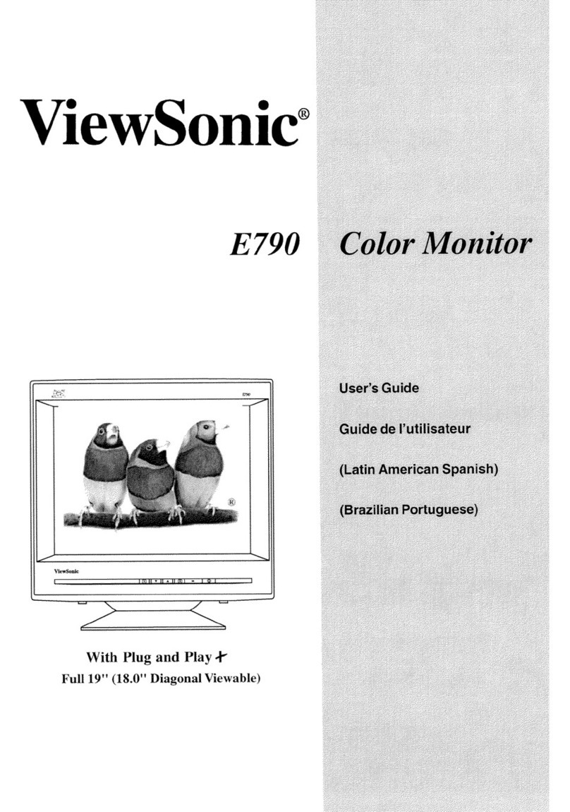 ViewSonic E790 - 19" CRT Display User manual