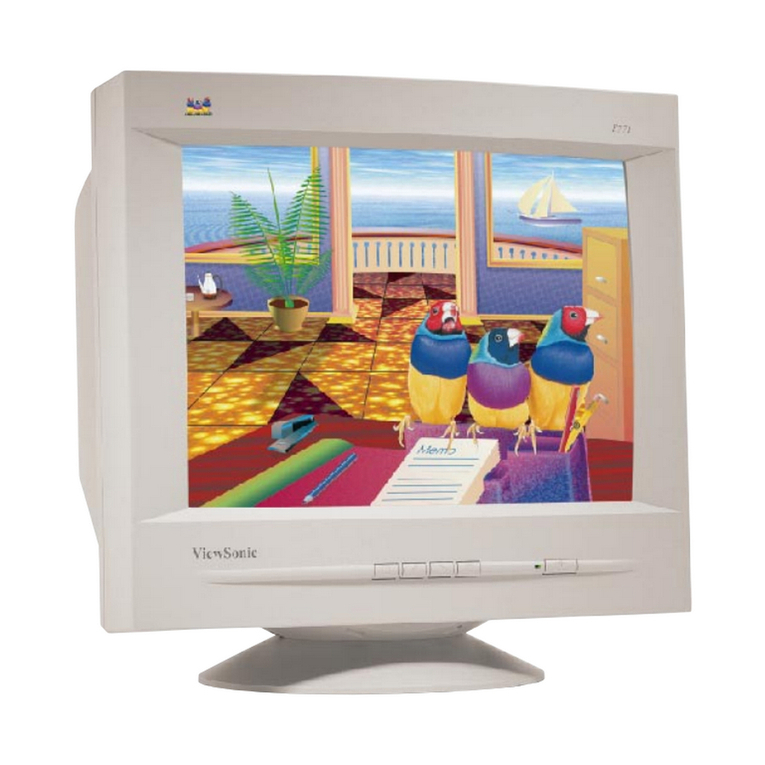 ViewSonic E771 - 17" CRT Display User manual