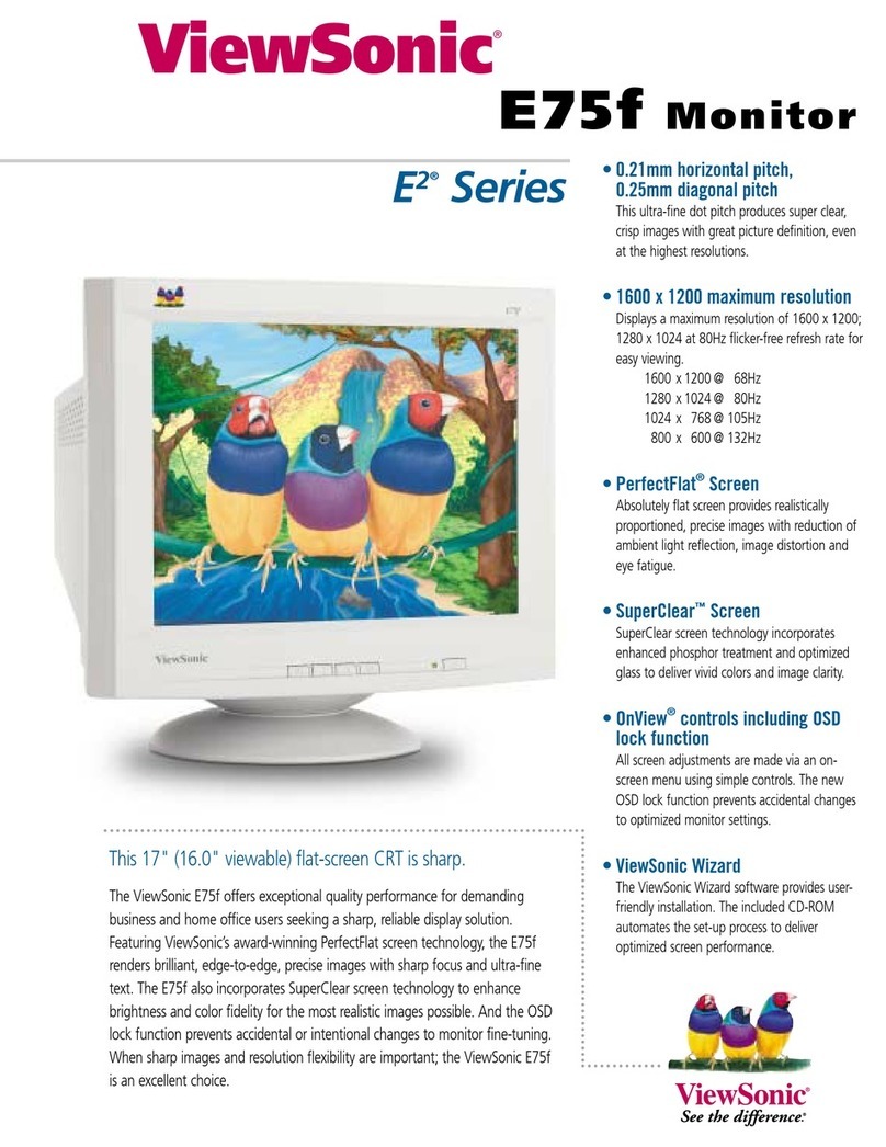 ViewSonic E75F User manual