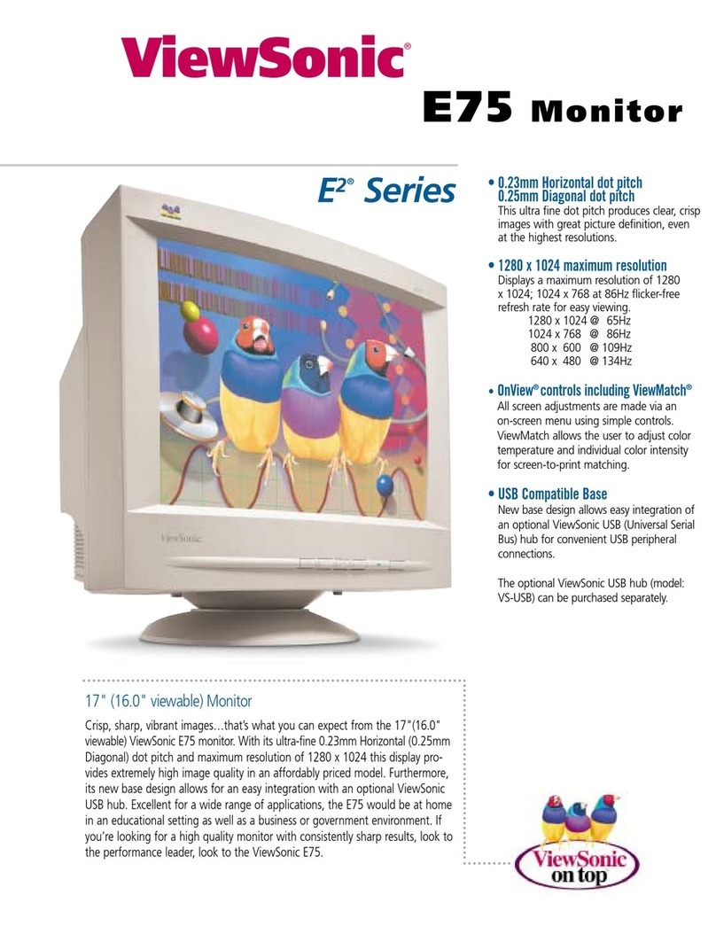 ViewSonic E75 User manual