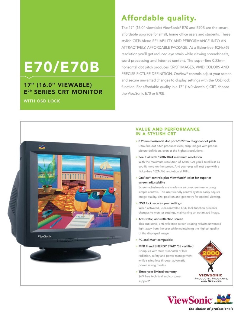 ViewSonic E70B User manual